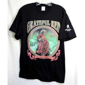 Grateful Red Grateful Dead Black Skeleton Guitar Alaska 1993 VTG T Shirt M NWOT